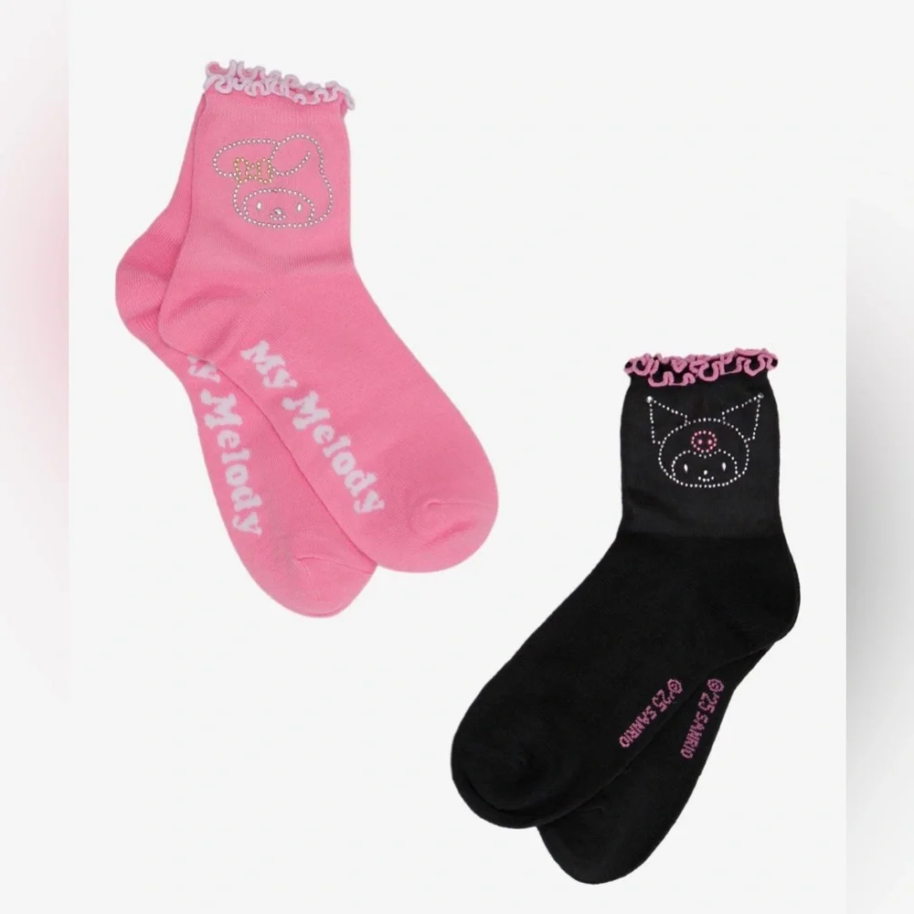 Sanrio My Melody & Kuromi Socks- NWT